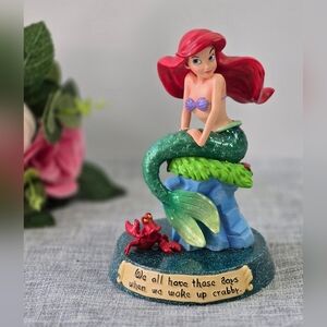 Rare Ariel Life According To Disney Princess Figurine “Wake Up Crabby"